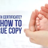 True copy of birth certificate