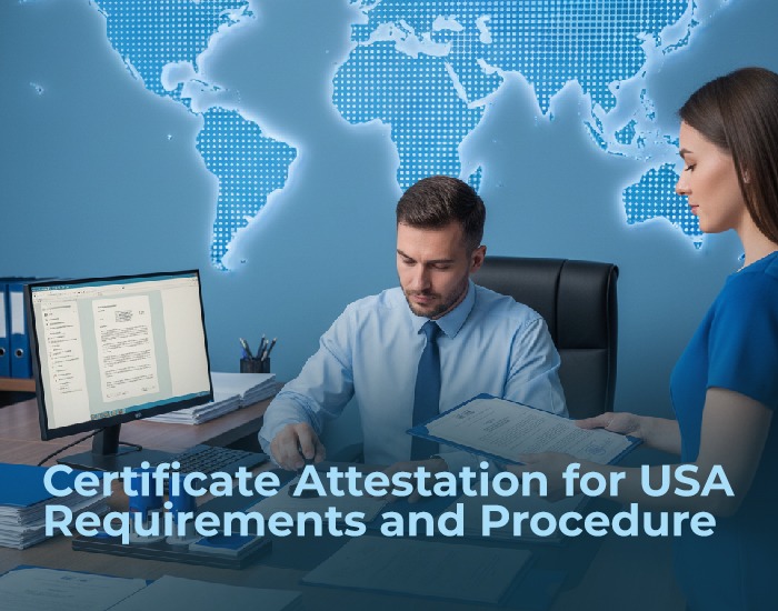 Certificate Attestation for USA : Requirements and Procedure