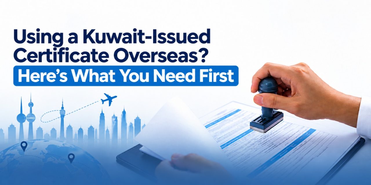 Using a Kuwait-Issued Certificate Overseas? Here’s What You Need First